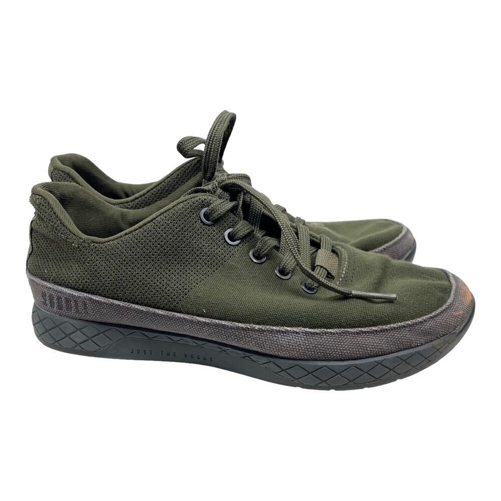 Nobull Olive Green Canvas Crossfit Trainer Work Out Gym Shoes Women's 7.5